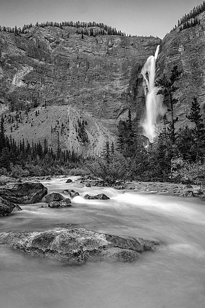 Takakkaw Falls B&W