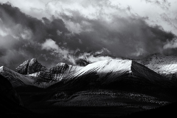 Early Season Snowstorm B&W